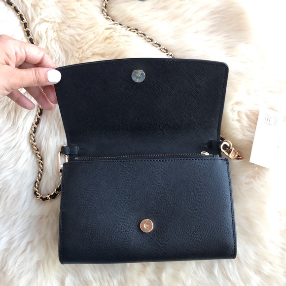 Tory Burch Black ROBINSON CHAIN WALLET - Picture 8 of 9